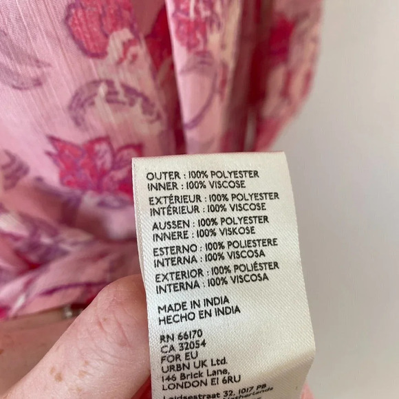 Free People See It  Through Maxi Dress Pink Rose Combo NWT Size XS - Picture 14 of 15